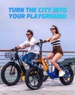 Electric Bike for Adults - 1000/1500W, 30/36 MPH, 48V 15/20Ah Removable Battery, Step-Thru Commuter Electric Bicycle with 20''/26" Fat Tire, 7-Speed Folding Ebike, Range of 50/70 Miles. - Image 2
