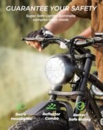 isinwheel M10 Plus Electric Bike for Adults 1500W 28mph Dual Crown Fork Mountain Ebike 48V 13Ah Removable Battery 75 Miles Range, 7 Speed Shift, 26 x 4.0 Fat Tire Adults Electric Bicycles. - Image 4