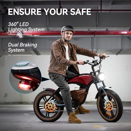 Version 1.0.0 LET IT GO B10 Electric Bike for Adults, 20" Electric Mountain Bike, Off Road All Terrains E Bike, Electirc Bicyle 1000W 48V 13AH, 37 MPH & 35Miles. - Image 5