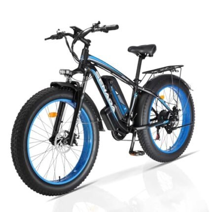 SENADA Electric Bike for Adults, 26"x 4" Fat Tire Ebikes, 1000W Motor Electric Mountain Bicycle Max Speed 30MPH 62 Miles, 48V 17.5Ah Removable Battery & 21-Speed.