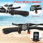 Dual Motor 2000W Electric Bike for Adults, 48V 22.4Ah 35MPH 60Miles Long Range E-Bike, 26"*4.0 Fat Tire Off Road Snow Mountain Ebike, Dual Hydraulic Disc Brake E-Bikes 7 Speed. - Image 6