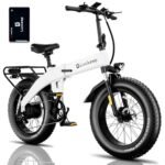Electric Bike for Adults 1200/1400W Peak, 30/28MPH 60 Miles,720WH Battery 20x 4.0 Fat Tire Folding Ebikes for Adults Foldable with APP/Anti-Theft Alarm/BAFANG Motor/Hydraulic Brakes & UL 2849.