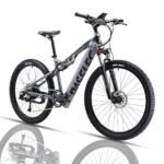 PPASELEC GS9 27.5" Full Suspension Ebike, 28MPH 60Miles Range 750W Peak Bangfa Motor Fast Electric Mountain Bike, SMN 8-Speed with Hydraulic Disc Brake Pedal Assist Electric Bike for Adults.