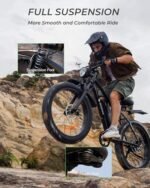 isinwheel M10 Plus Electric Bike for Adults 1500W 28mph Dual Crown Fork Mountain Ebike 48V 13Ah Removable Battery 75 Miles Range, 7 Speed Shift, 26 x 4.0 Fat Tire Adults Electric Bicycles. - Image 3