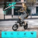 Folding Electric Bike for Adults, 500W Peak Motor, 14" Adults Electric Bicycles, 280.8Wh Battery, 25 Miles PAS Range, Mini E Bike for Adults and Teens, Ebike UL 2849 Certified, 3 Levels Assist. - Image 2