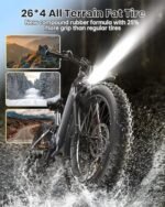 Electric Bike for Adults 960W, 48V 20AH Battery Electric Bicycles, 26" x 4" Fat Tire Full Suspension Step-Thru Ebike, 28MPH Electric Mountain Bike, 7 Speed, 80Miles Range-Boxer ST. - Image 4