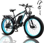 Electric Bike for Adult,1000W/2000W Electric Bicycle 48V 17.5AH/23AH,26''x4 Fat Tire Ebike for Adults Up to 27MPH/35MPH Hydraulic Disc Brake.