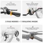 Heybike Race Max Electric Bike for Adults with 750W Peak Motor, 28mph Max Speed, 600WH Removable Battery Ebike, 27.5" Electric Mountain Bike with 7-Speed and Front Suspension. - Image 4