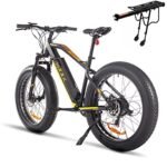 Katharina Shop Adults Electric Bike 750W Motor Fat Tire Electric Mountain Bicycle 48V Lithium Battery 7-Speed Snow Beach E-Bike Dirt Bicycles UL, Black.