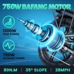 VITILAN i7 Pro Electric Bike Adults Folding 750W BA-FANG/E-iwol Motor Fat Tire Ebike Removable 16AH/20AH Cell Battery Full Suspension Electric Bicycle 8-Speed. - Image 2