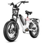eAhora Luna&Terra Electric Bike for Adults 1500W 2000W Peak 20"×4.0" Fat Tire Electric Bicycle Max Speed 33mph 7 Speed 15A/20A Ebike Full Suspension Dual Motor.