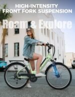 Jasion Roamer ST Electric Bike for Adults, 1200W Peak Motor Max 62miles & 28MPH City Cruiser Ebike,26'' Commuter Ebike, 528WH Removable Battery,7-Speed Electric Bicycles, Front Suspension Bicycles. - Image 4