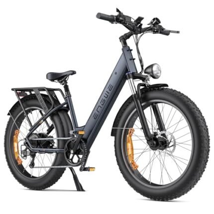 ENGWE E26 1000W Electric Bike for Adults, 26" *4.0" Fat Tire E-Bike with 48V 16Ah Removable Lithium-Ion Battery, Range 87Miles 28MPH 7 Gears Commuting Mountain Ebike.