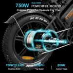 V20 3.0 Electric Bike for Adults,750W/1500W Motor,48V15.6Ah/18.2Ah Removable Battery Ebike, Dual Disc/Hydraulic Brakes, 28mph/32mph Top Speed,Steering Light. UL Certified.. - Image 3