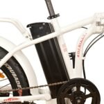 DJ Folding Bike 750W 48V 13Ah Power Electric Bicycle, Pearl White, LED Bike Light, Suspension Fork and Shimano Gear. - Image 4