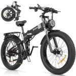 Folding Electric Bike for Adults, 2000/1500/1000W Brushless Motor Ebike,30/37MPH,15/20AH Removable Battery, Fat Tire Mountain Ebike with Disc Brake, Shamano 7 Speed.