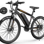 Wooken Electric Bike for Adults with Peak 750W Motor, 27.5'' Ebike with 48V 499WH Removable Battery, Up to 55Miles Electric Mountain Bike, 21.6MPH Adults Electric Bicycle with LCD Display, 21 Speed.