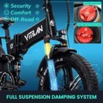 VITILAN i7 Pro Electric Bike Adults Folding 750W BA-FANG/E-iwol Motor Fat Tire Ebike Removable 16AH/20AH Cell Battery Full Suspension Electric Bicycle 8-Speed. - Image 6