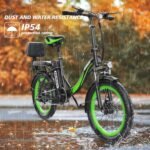 Peak 1200W Moped Style Electric Bike for Adults - 20''×3.0" Fat Tire Electric Bicycle with 624WH, 25MPH & 45 Miles Folding Ebike with Backrest for Commuting Mountains Snow Beach (US Warehouse). - Image 6