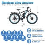 Folding Electric Bicycle for Adults, 20'' Fat Tire Ebike with 23AH Removable Battery, 2000W 32MPH Commuting Bike. - Image 6