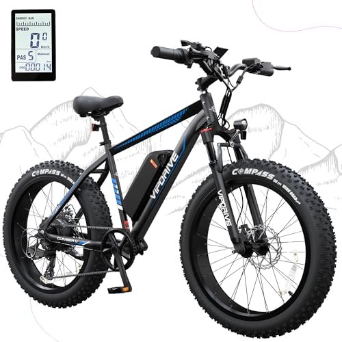 Version 1.0.0 Electric Bike for Adults, 500 700W ebike, 48V 13AH Battery, 26 Inch Fat Tire Electric Bicycle, Shimano 7 Speed Up to 26MPH 60Miles Range Mountain E-Bike UL 2849 Certified. - Image 1