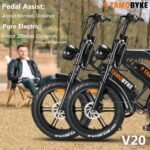 V20 3.0 Electric Bike,1500W/2000W Motor,48V15.6Ah/18.2Ah Removable Battery Ebike, Dual Disc/Hydraulic Brakes, 28mph/32mph Top Speed,Steering Light. UL Certified.. - Image 4