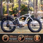 Elevate Electric Bike for Adults - 60 Mile E Bike 20MPH Throttle 48V E-Bike - Commuter Bike Beach Cruiser Ebike Adult Electric Bicycles for Men & Women. - Image 3