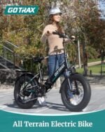 Gotrax 20" Folding Electric Bike with 55 Miles (Pedal-assist1) by 48V Battery, 20Mph Power by 500W, LCD Display and 5 Pedal-Assist Levels, Shimano 7-Speed&Front Suspension for Off-Road Bicycle. - Image 6