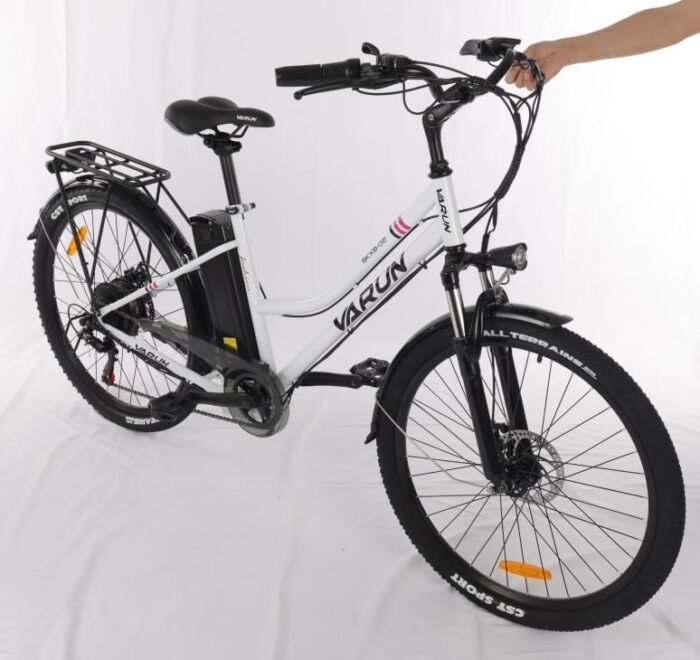 VARUN Electric Bike for Adults - 500W Electric Bicycle Up to 40 Miles, Removable Battery, 7-Speed, and Shock Absorber, Stylish 26" Ebike Suitable for Commuting. - Image 4