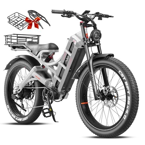 Version 1.0.0 Romeo Pro Ⅱ/Romeo Pro (2024 Newest Upgraded) 60Ah 3000W/Peak 1600W Electric Bike for Adults 100-200 Miles Long Range Electric Bike Fat Tire Electric Bike Full Suspension Electric Mountain Bike. - Image 1