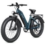 CycVerve Electric Bike for Adults,1400W Peak Motor City Cruiser Ebike,48V Removable Battery,28MPH 75Miles Step-Thru Electric Bicycle,26" x 4.0 Fat Tire Full Shock Absorber Commuter E Bike.
