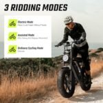 Electric Bike for Adults 1300w, Mountain Electric Bike,Motorbike,Fat Tire Ebike 20x4 in, Classic Off-Road Ebike,65Miles Range,28MPH,48V 15AH Removable Battery, 90N.m,7 Speed Gear Hydraulic Brake. - Image 4