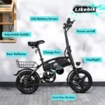 Folding Electric Bike for Adults, 500W Peak Motor, 14" Adults Electric Bicycles, 280.8Wh Battery, 25 Miles PAS Range, Mini E Bike for Adults and Teens, Ebike UL 2849 Certified, 3 Levels Assist. - Image 5