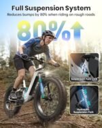Electric Bike for Adults 960W, 48V 20AH Battery Adult Electric Bicycles, 26" Fat Tire Full Suspension Step-Thru Ebike, 28MPH Mountain Ebike, 7 Speed, 80Miles Range, UL Certified-Boxer ST. - Image 3