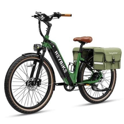 Heybike Cityrun Electric Bike, 1000W Motor Peak City Cruiser Ebike, 48V 15Ah(720Wh) Battery, 60 Miles, Step-Thru Electric Bicycle with APP Control, 3H Fast Charging, Commuter Electric Bike for Adults.