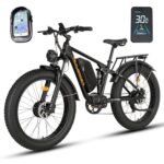 Electric Bike for Adults, NexusRider 2000W Dual Motor 35 MPH 48V 22.4Ah 7 Speed 26" Fat Tire MTB, Switchable RWD/AWD Ebike, Hydraulic Brakes, Full Suspension.