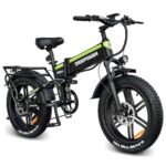 DEEPOWER H20pro Electric Bike, 1000W/2000W 20" Fat Tire Folding Electric Bicycle, 48V 20Ah Removable High Capacity Battery, 7-Speed, Dual Shock Absorbers, Mountain EBike for Adults with USB Port.