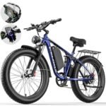 Electric Bike for Adults,1000/2000W Motor 35MPH,52V 20AH Battery,26" Fat Tire Ebike,Max 90 Miles E Bike for Men, Full Suspension,Hydraulic Brake 7-Speed Gears for Beach Mountain Electric Bike.