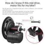 TSDZ2B 48V 500W Mid Drive Motor Kit Torque Sensor Electric Bike DIY Concversion Kit Ebike Central Engine for Bottom Bracket 68-73mm Mountain Bike City/Road Bicycle. - Image 6