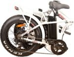 DJ Folding Bike Step Thru 750W 48V 13Ah Power Electric Bicycle, Pearl White, LED Bike Light, Suspension Fork and Shimano Gear. - Image 3