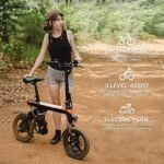 Jasion EB3 Electric Bike for Adults 21mph Folding Adults Electric Bicycles, 350W Brushless Motor, 36V 7.5Ah Battery, Center Suspension, 3 Levels Assist, 14" Foldable ebike for Adults and Teens. - Image 6