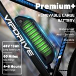 Electric Bike for Adults, 500 700W ebike, 48V 13AH Battery, 26 Inch Fat Tire Electric Bicycle, Shimano 7 Speed Up to 26MPH 60Miles Range Mountain E-Bike UL 2849 Certified. - Image 3