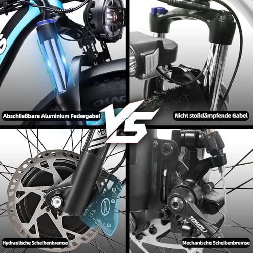 Version 1.0.0 KETELES Electric Bike for Adults, 2000W Dual Motor 26 Inch Fat Tire Mountain Ebike, 33 MPH 23AH 48V Battery Bicycle 21 Speed Electric Dirt E Bikes for Men. - Image 5