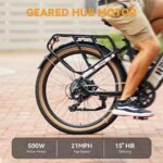 Heybike Cityrun Electric Bike, 1000W Motor Peak City Cruiser Ebike, 48V 15Ah(720Wh) Battery, 60 Miles, Step-Thru Electric Bicycle with APP Control, 3H Fast Charging, Commuter Electric Bike for Adults. - Image 4