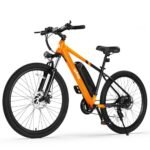 Racer Electric Bike for Adults - 21-Speed Mountain Lightweight Ebike with Peak 500W Brushless Motor, 375Wh Removable Battery, 26X2.1 Tire Step Over E-MTB, Up to 40 Miles.