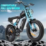 Electric Bike for Adults Q20, 2000/1500W, 37/30MPH,52V 40AH,48V/20AH E-Bike,30-180 Miles Electric Motorcycle, 20" Fat Tire Dirt Bike, UL2849 All Terrain for Mountains, Snow, Sand, Road. - Image 5