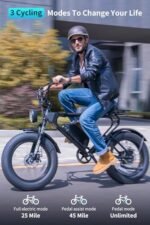 Electric Bike for Adults 1008W Dual Brushless Motor 624Wh Removable Battery Mountain Ebike, 28MPH Electric Bikes, 20" x4.0 Fat Tire Electric Bicycle. - Image 6