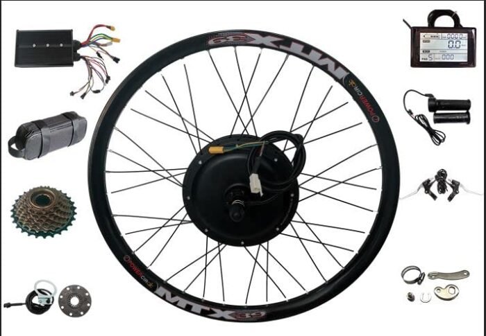 72V 2000W Rear Wheel Motor, 2000W Electric Bike Kit,Electric Bicycle Conversion Kit with Mutifunction SW900 Display,72V 45A Controller, with 7 Speed flywheel (28inch). - Image 1