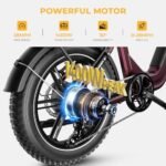 Heybike Ranger S Electric Bike for Adults, Foldable 1400W Peak Motor Ebike, 20" x 4.0 Fat Tire Step-Thru Electric Bicycle, 48V 14.4AH Removable Battery Commuter E Bike, 7-Speed Hydraulic Fork. - Image 2