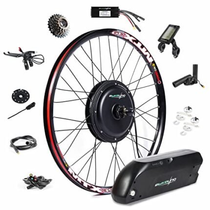 EBIKELING Waterproof Ebike Conversion Kit with Battery Direct Drive Rear Wheel Mountain Bike Rim Electric Bike Conversion Kit Ebike Battery & Charger Included 1500W 1200W for Adults (29'' Wheel)